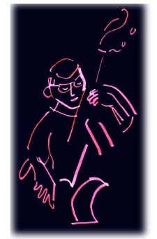 Pink and black bullfiddle